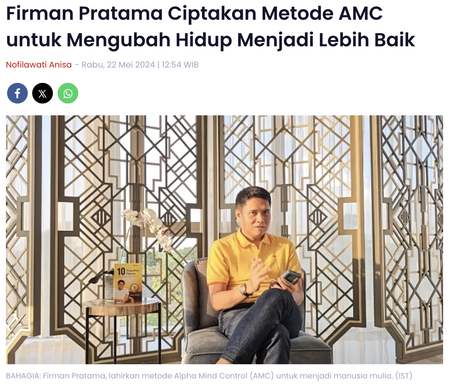 Ramadhan adalah Momentum Perubahan! Mulai dari Sini dengan Kelas AMC